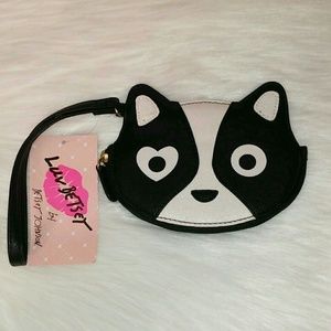 ❤ NWT Betsey Johnson Puppy Coin Purse